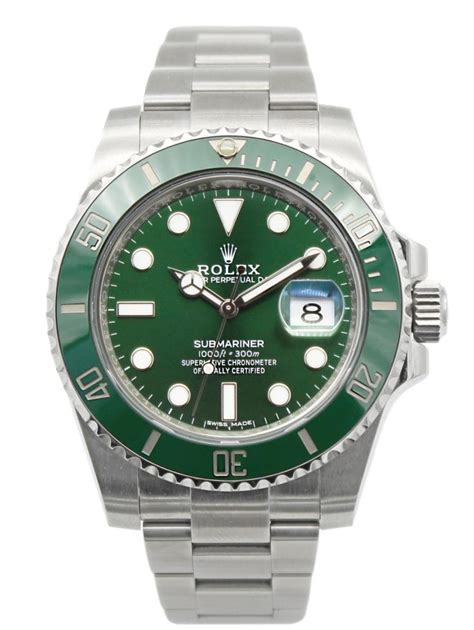 rolex submariner grün hulk|pre owned Rolex Hulk.